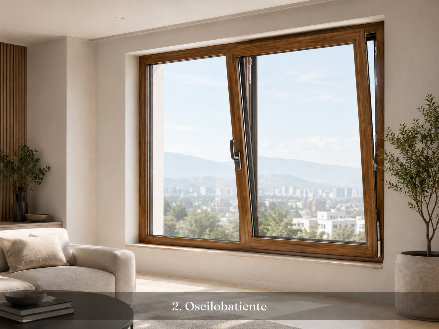 Ventana PVC tipo Oscilobatiente