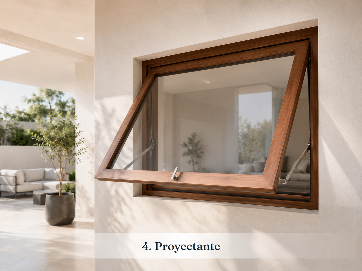 Ventana PVC tipo Proyectante